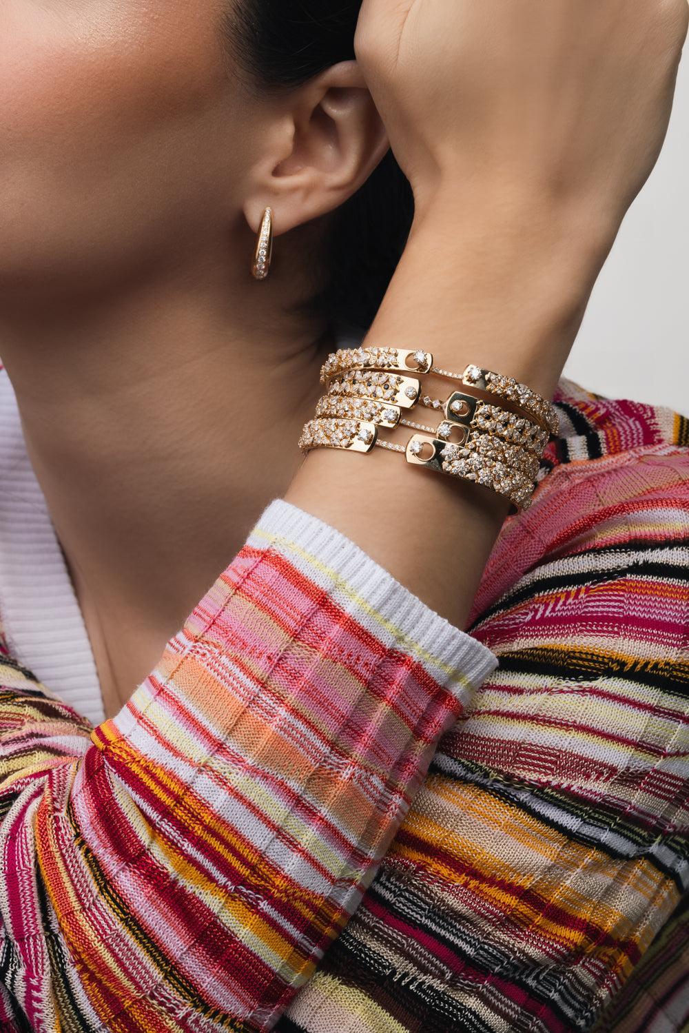 The Bee-Sy-Bee Diamond Bangle Bracelet - Image 3