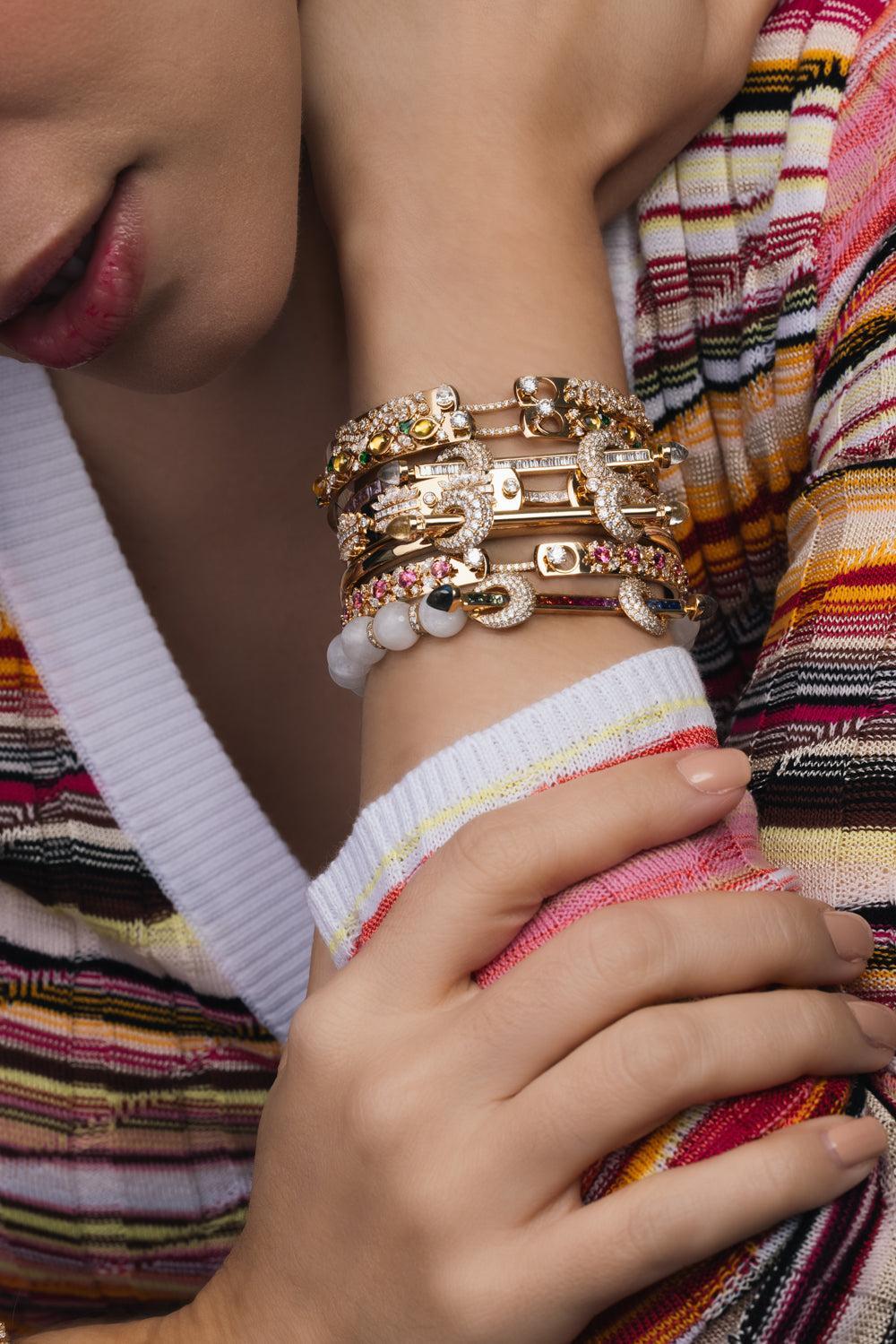 The Birdsong Lover Diamond Bangle Bracelet - Image 2
