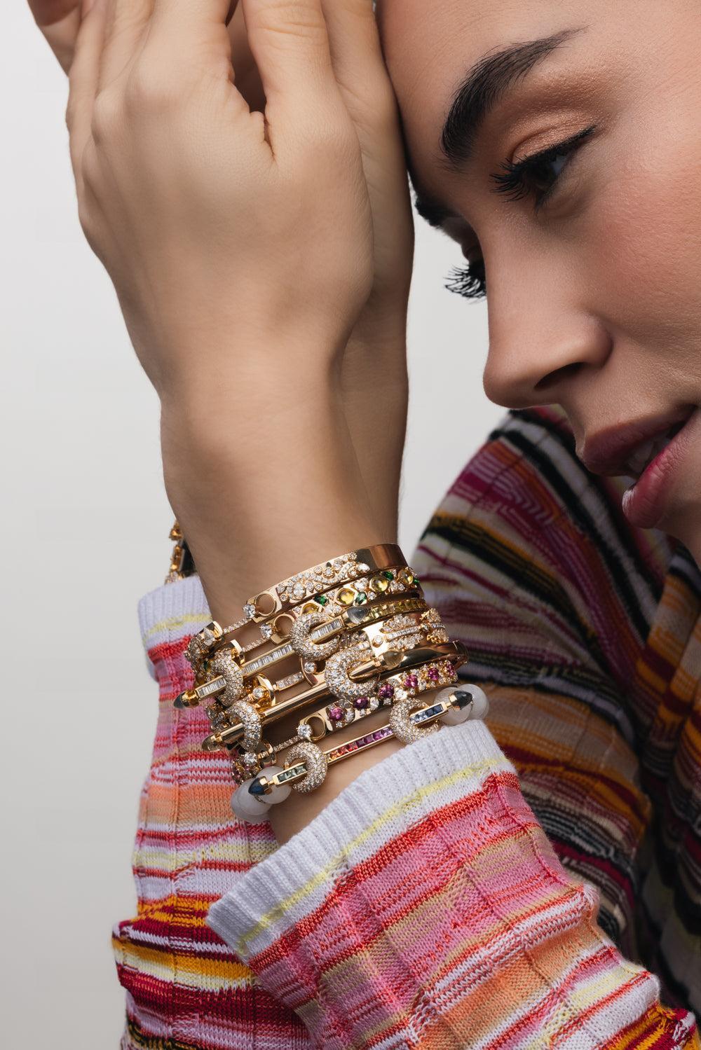 The Lemonade Maker Diamond Bangle Bracelet - Image 4