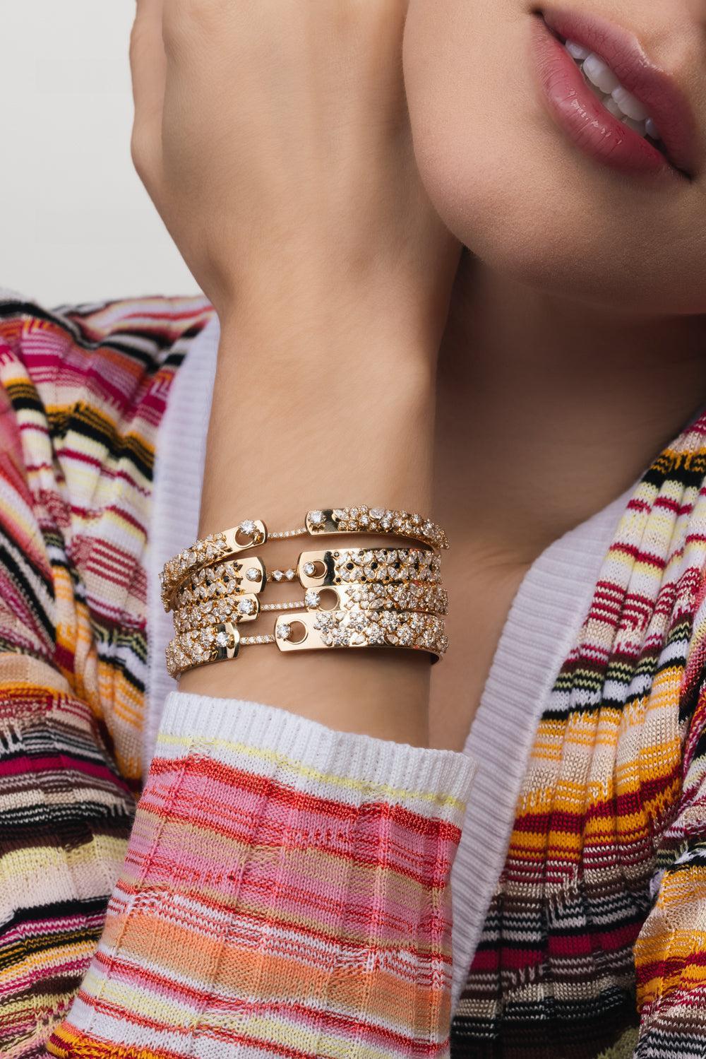 The Meadow Wonderer Diamond Bangle Bracelet - Image 3