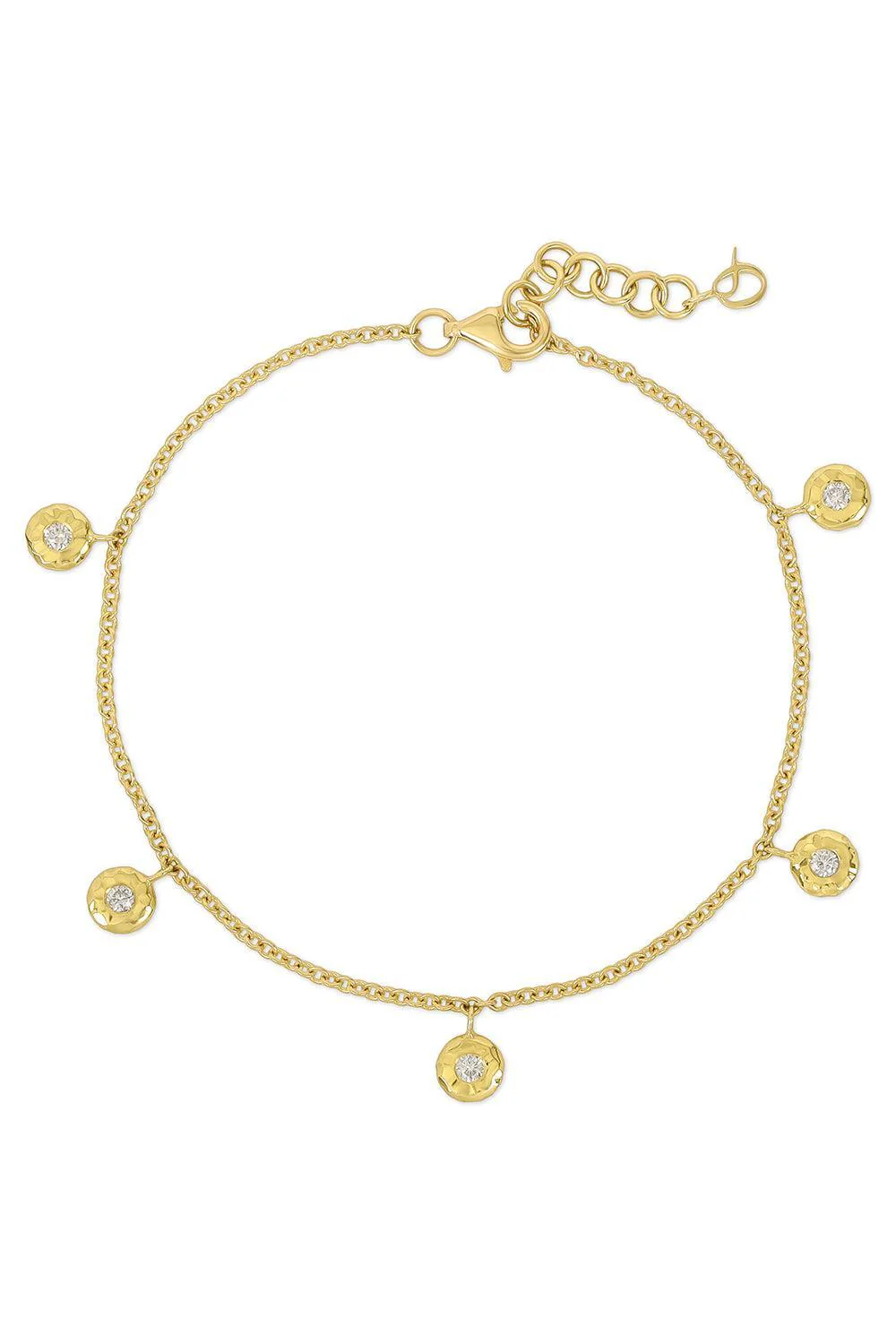 Five Diamond Nesting Gem Bracelet