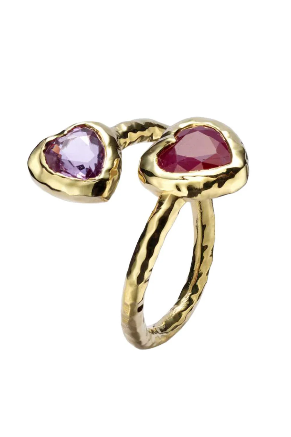 Pink Sapphire Moi Toi Heart Ring - Image 5