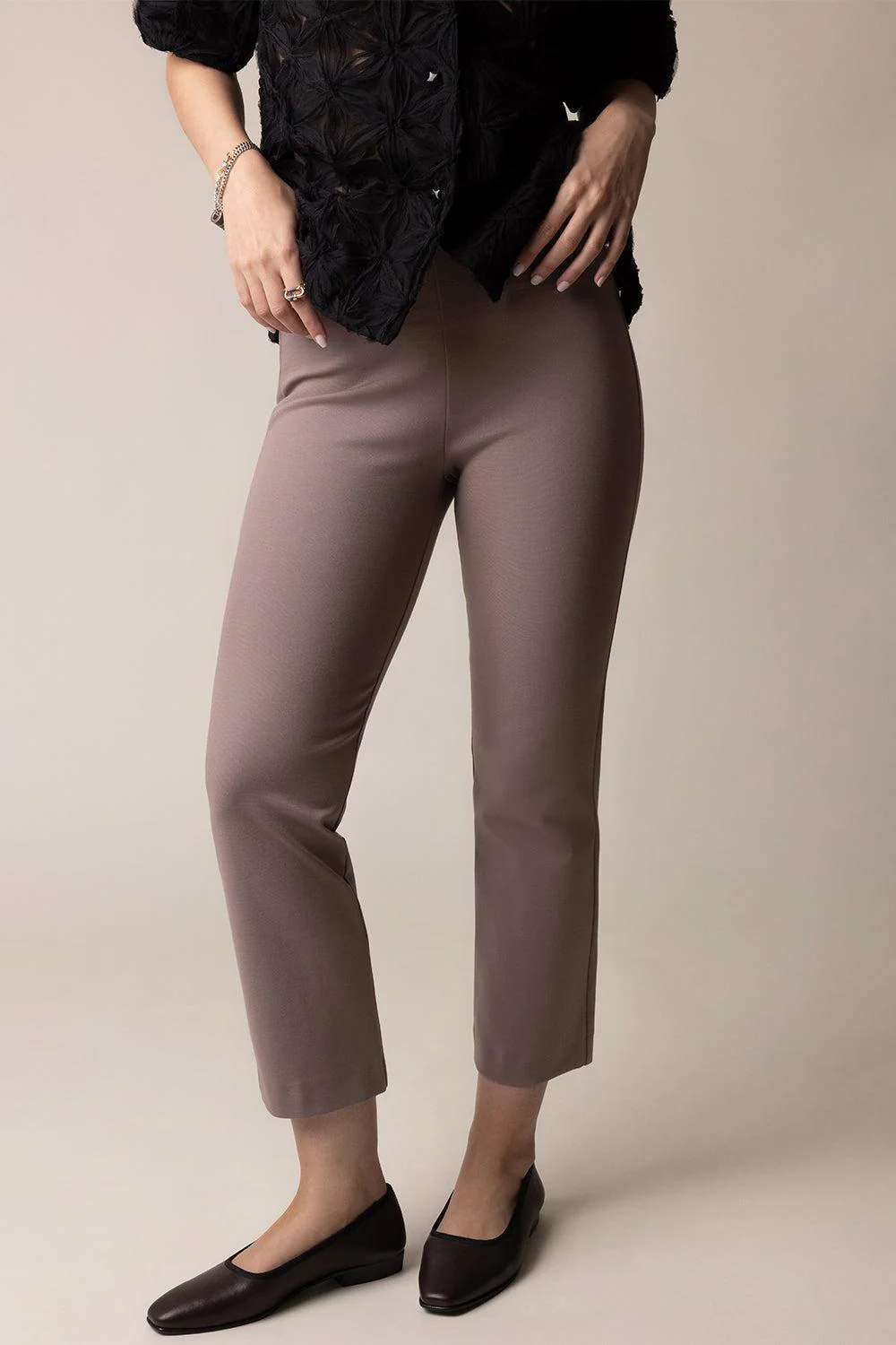 Crop Pant - Taupe - Image 3