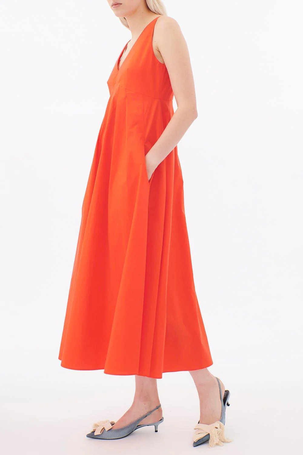 Sleeveless V-Neck Dress - Image 3