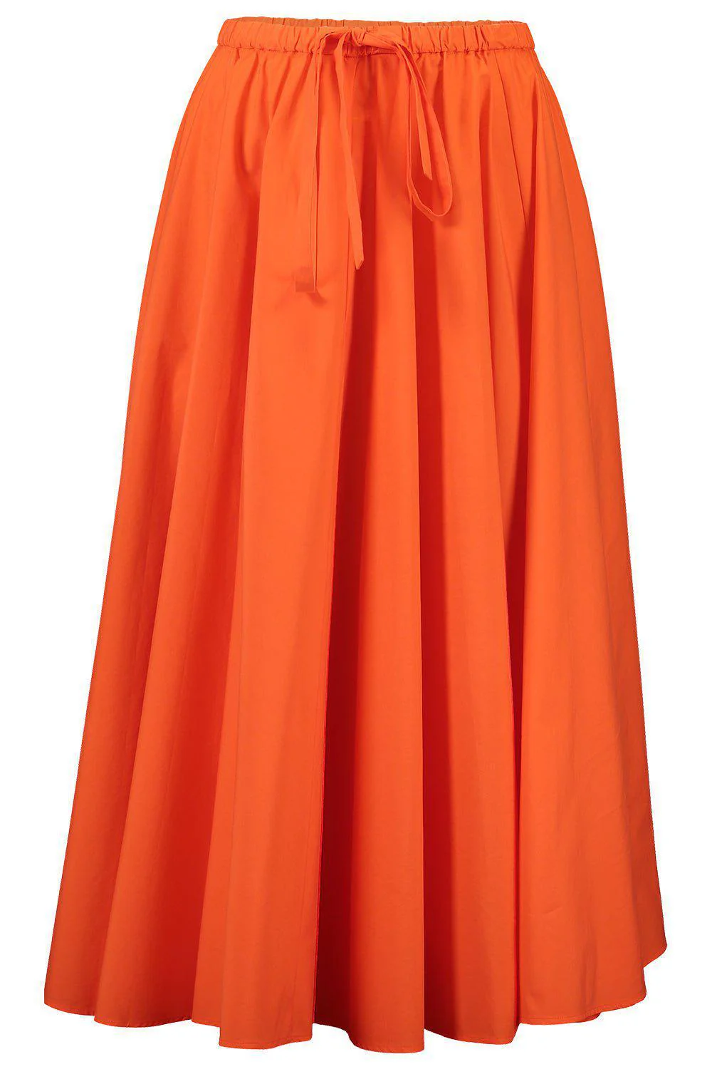 Tie Waist Midi Skirt