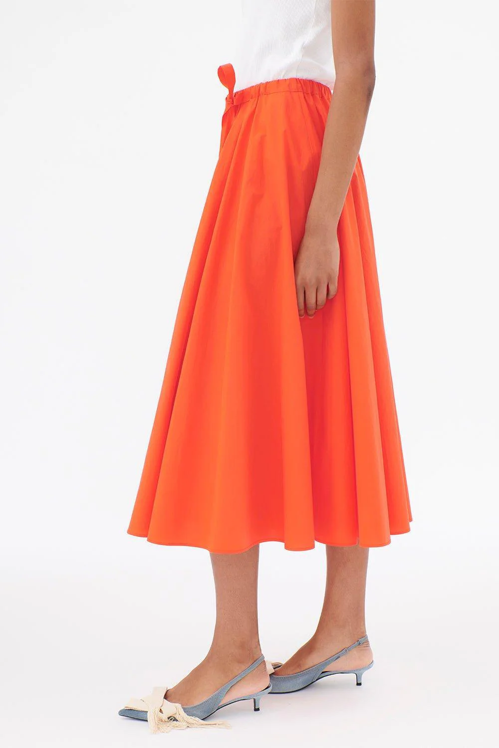 Tie Waist Midi Skirt - Image 3