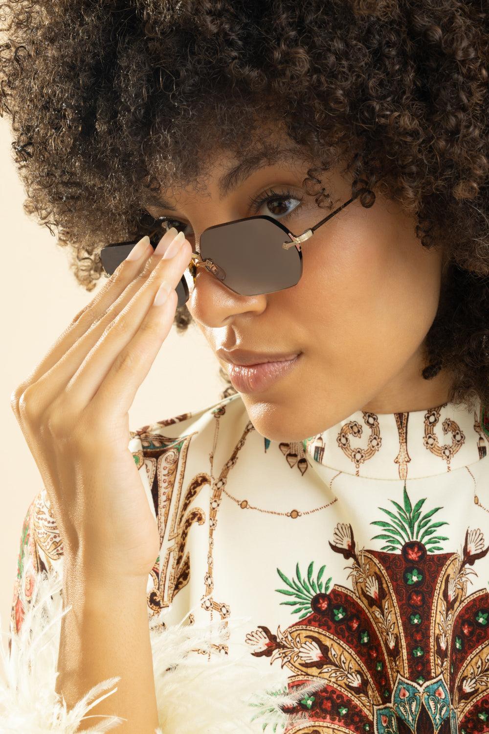 TK-13 Sun Hex Mirror Sunglasses - Image 3