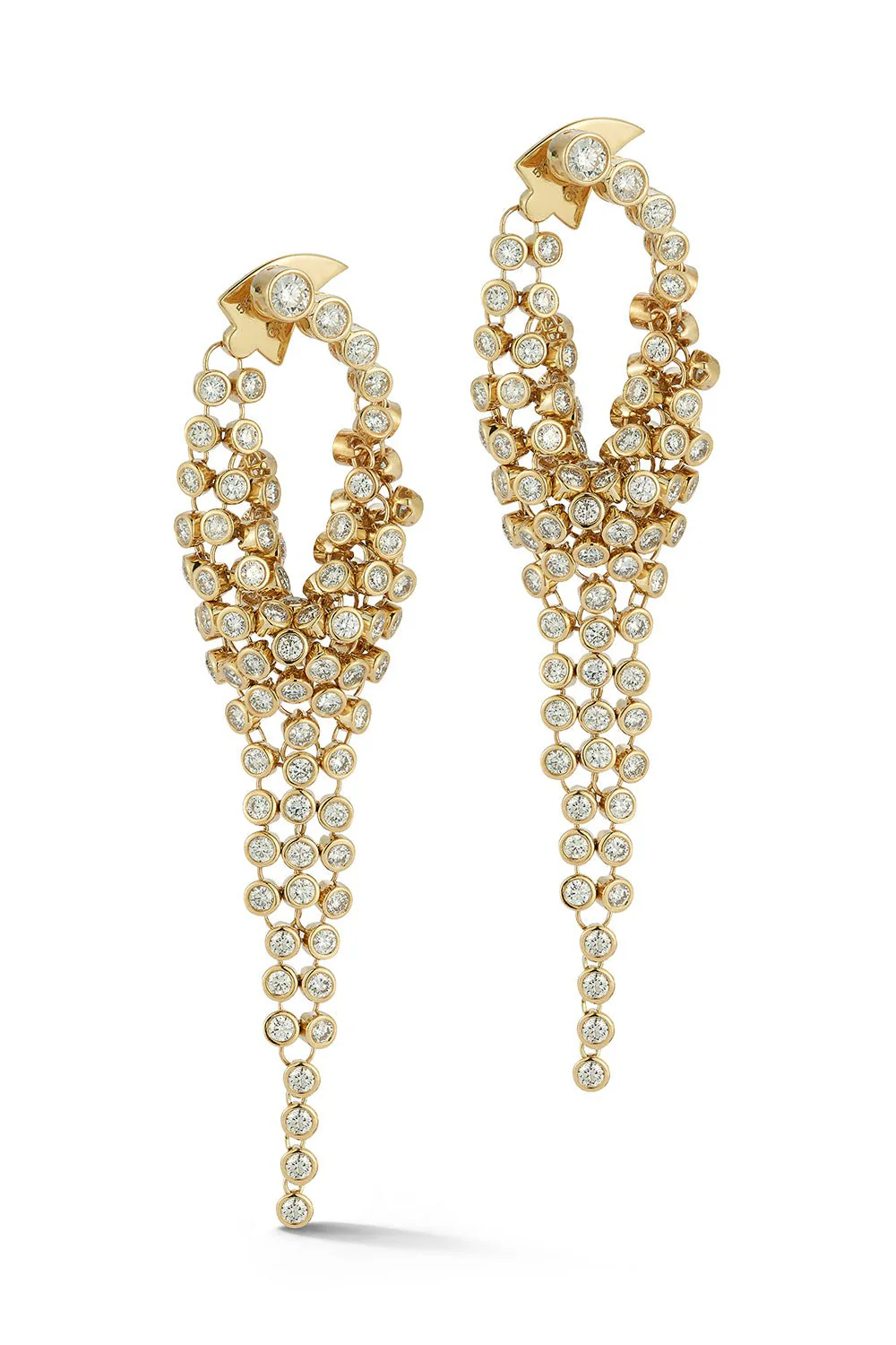 Grand Diamond Bias Earrings