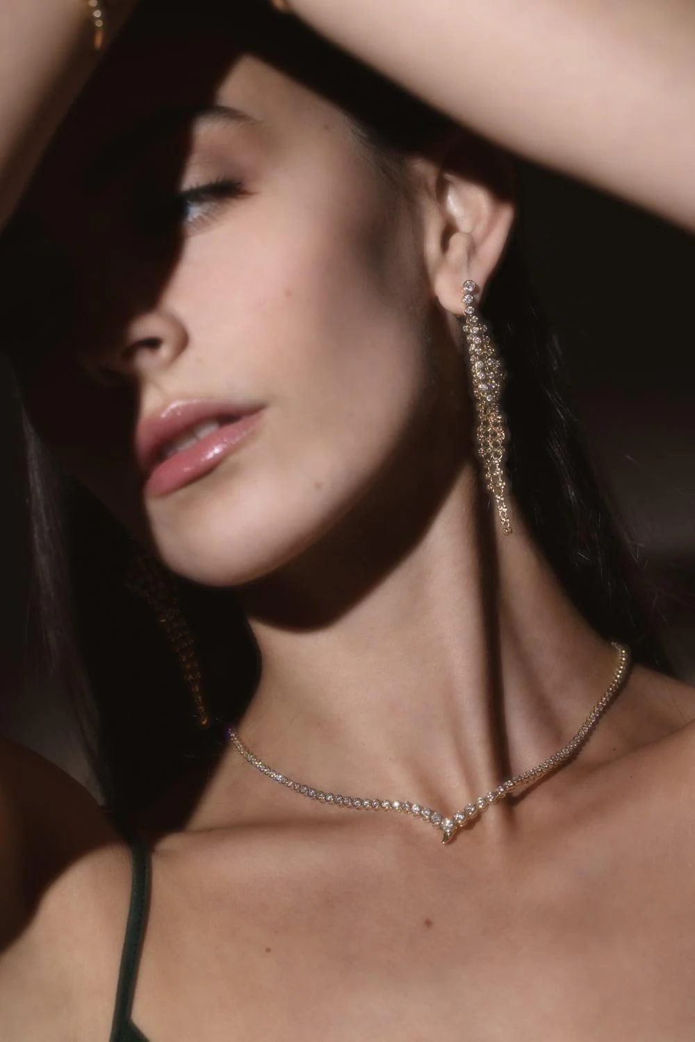 Grand Diamond Bias Earrings - Image 6