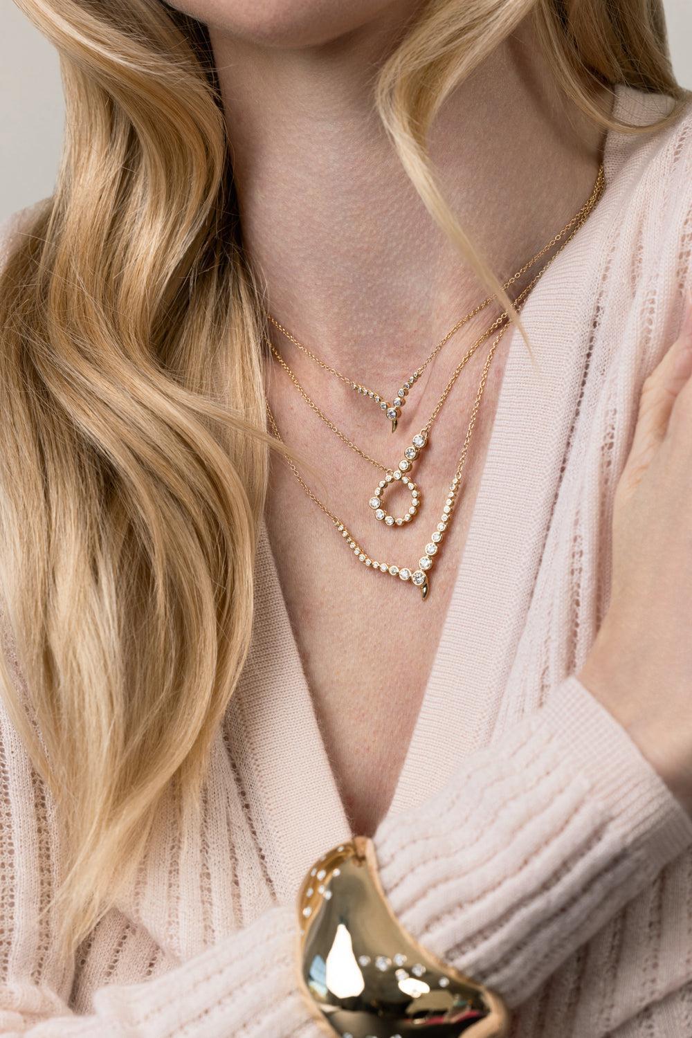 Halo Pendant Necklace - Image 4