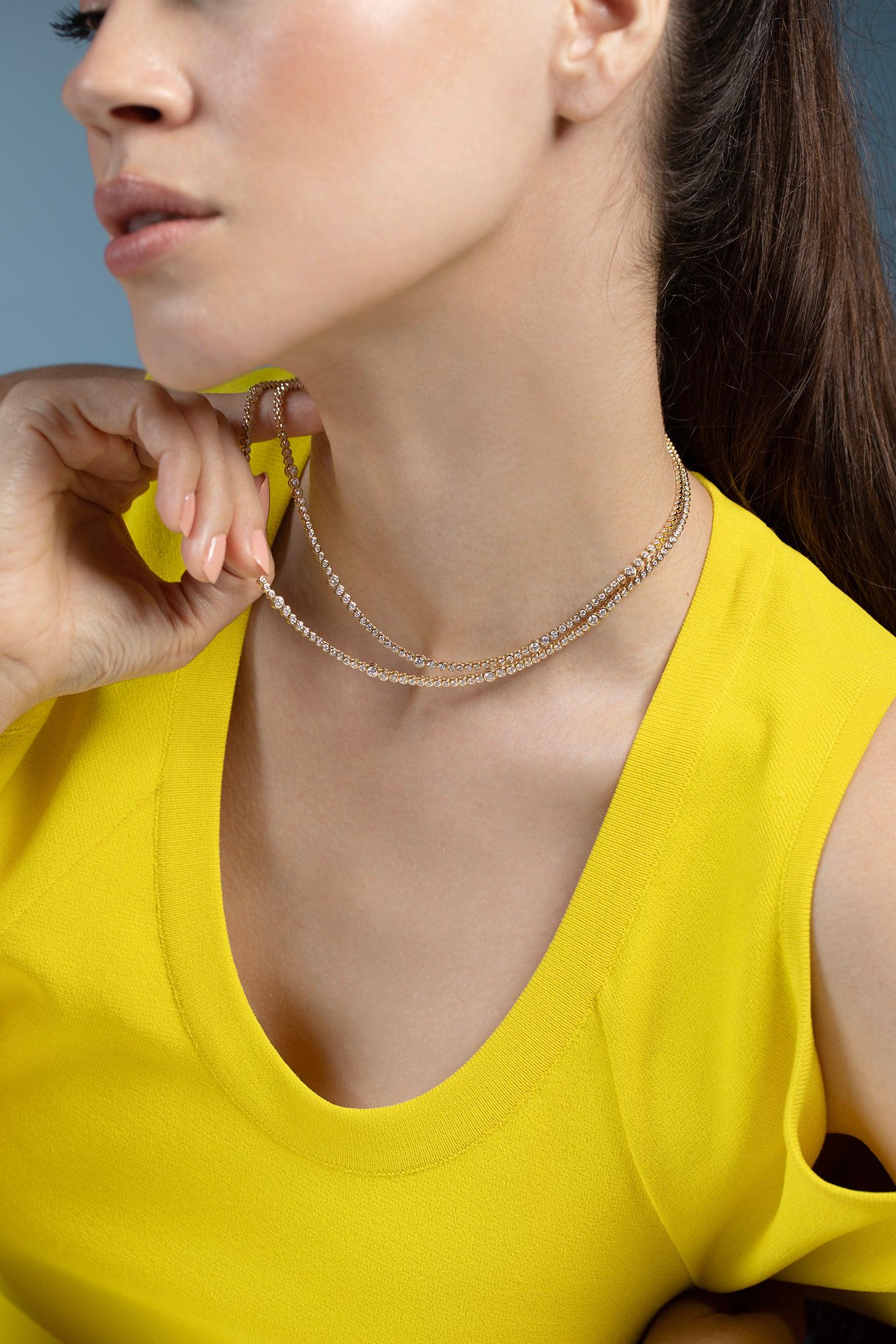 Rainsun Diamond Tennis Necklace - Image 3
