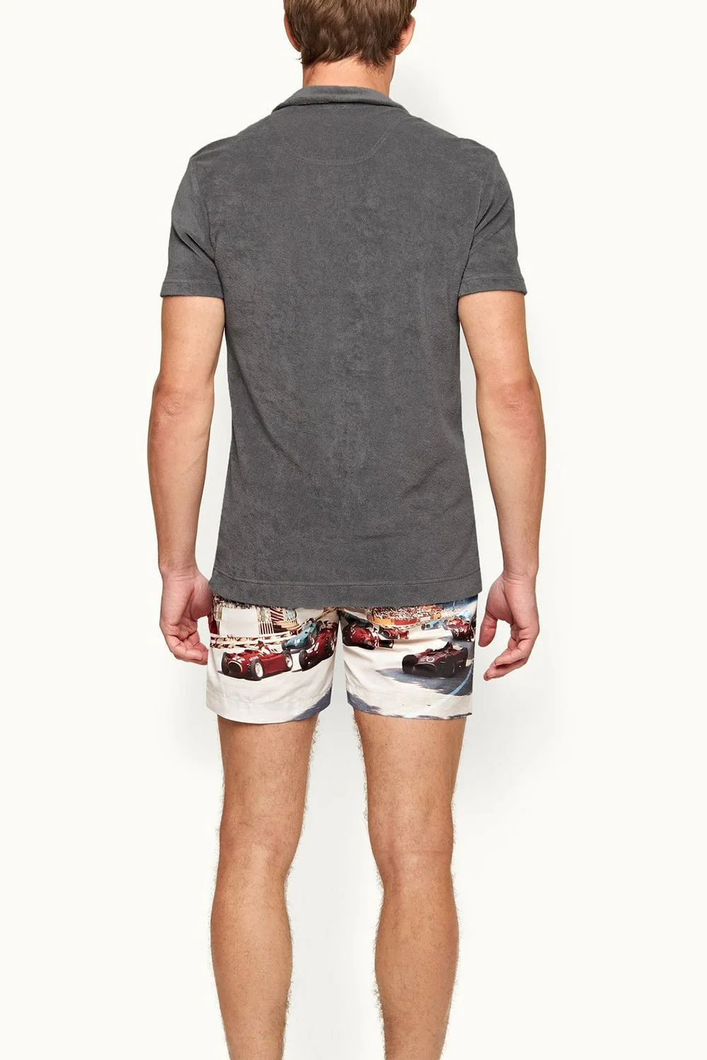 Terry Toweling Polo - Granite - Image 3