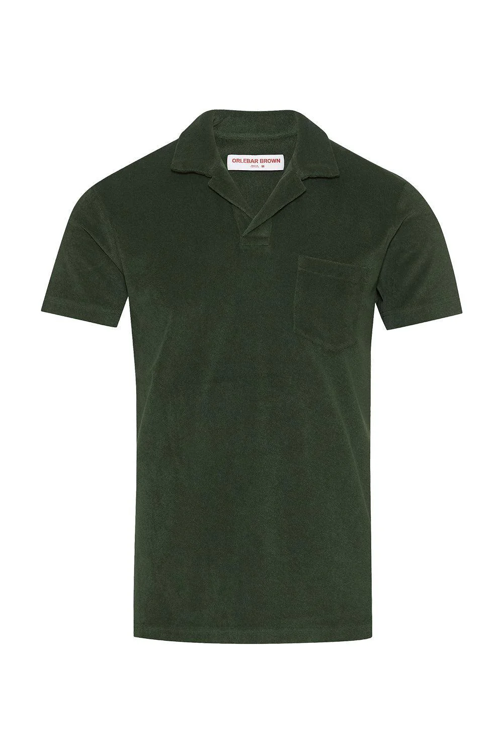 Terry Towelling Polo - Amazon Green