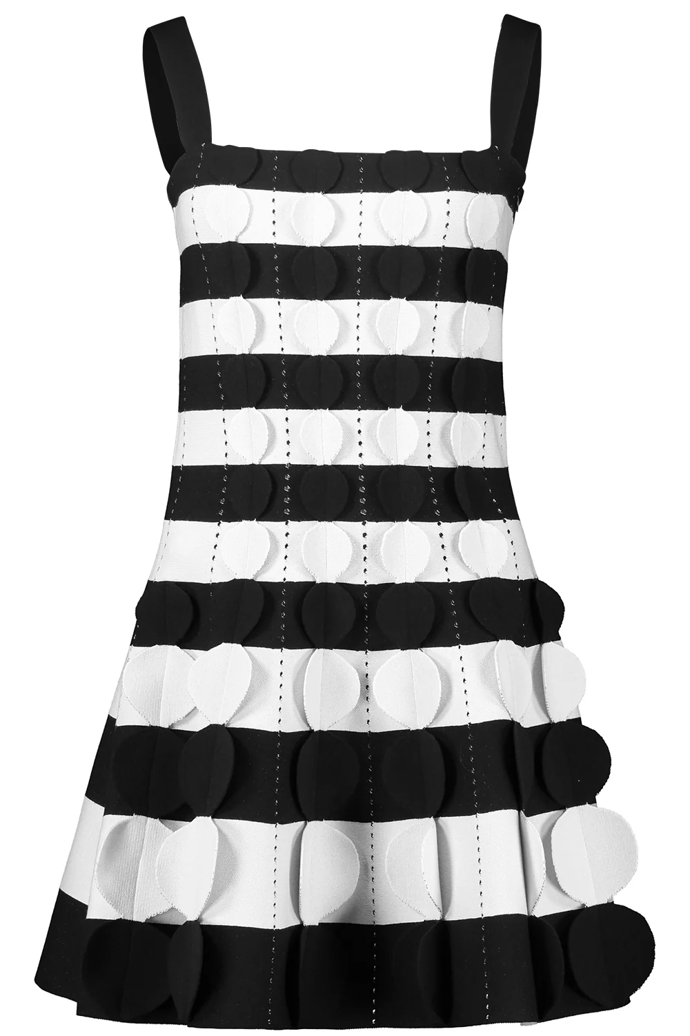 3d Circle Stripe Dress