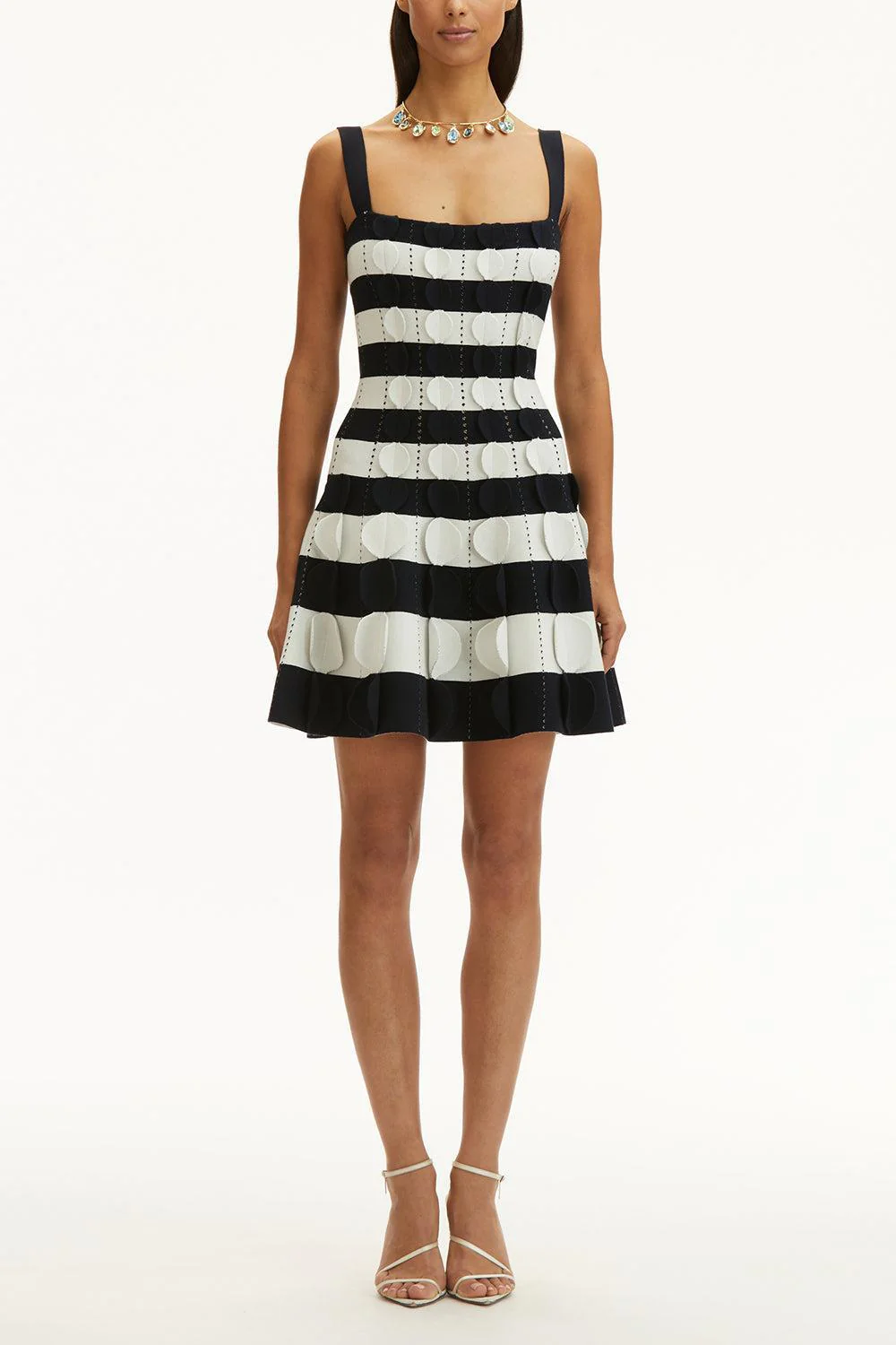 3d Circle Stripe Dress - Image 2