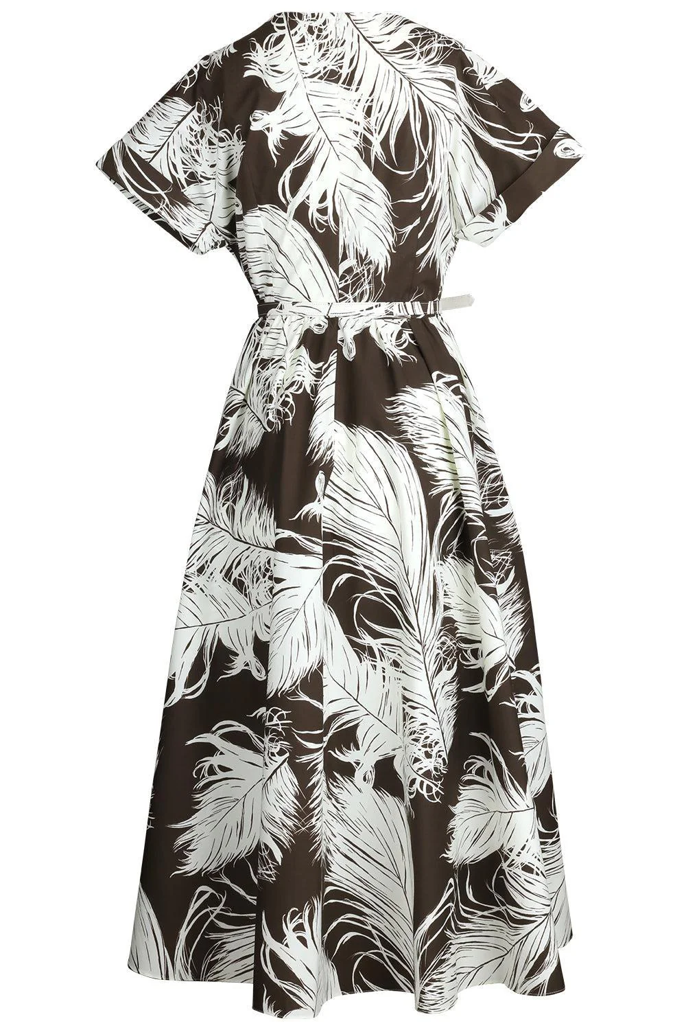 All Over Feathers Poplin Dress - Image 6