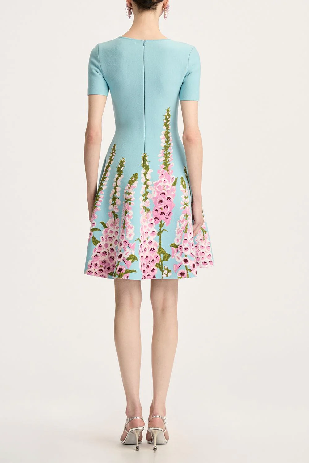 Allium Jacquard Fit & Flare Knit Dress - Image 5