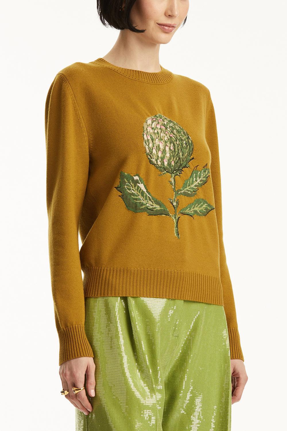 Artichoke Embroidered Pullover - Image 4