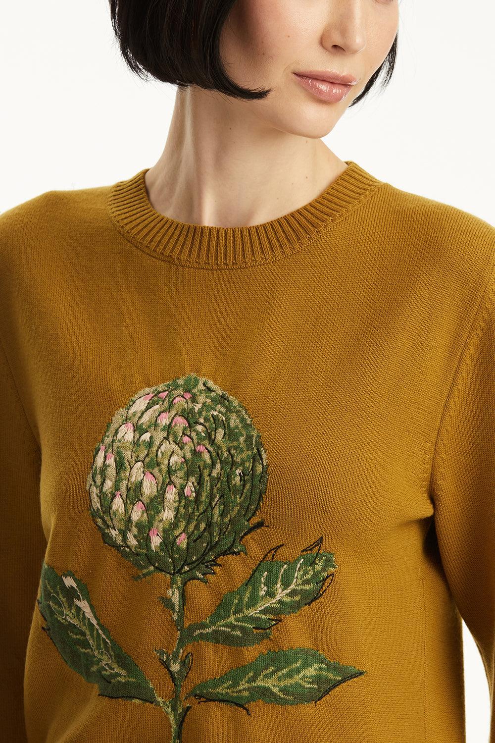 Artichoke Embroidered Pullover - Image 5