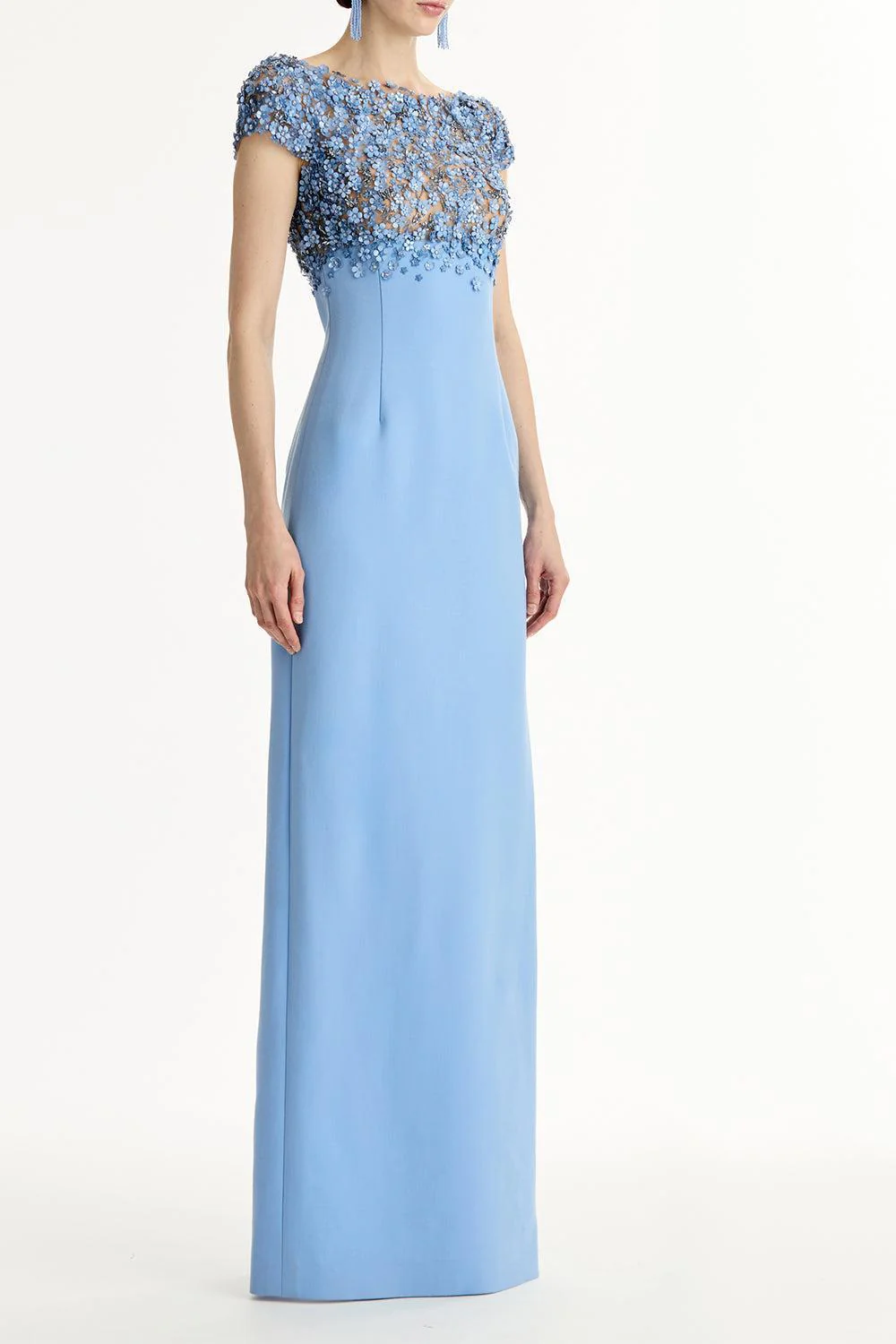 Bitty Hoya Flowers Embroidered Gown - Image 2