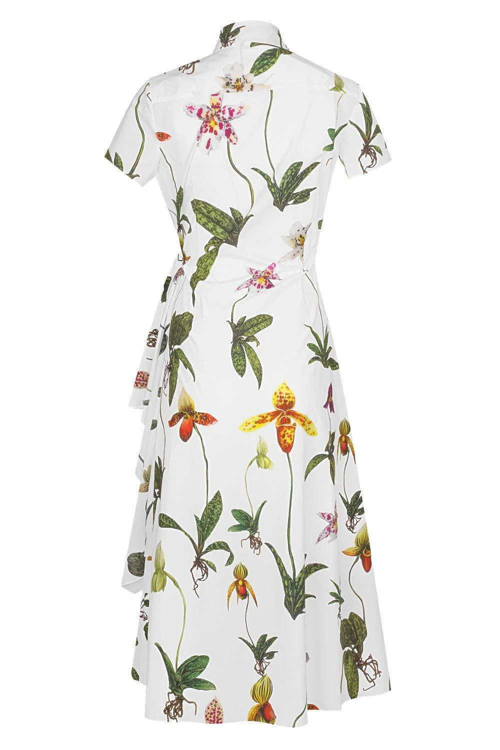 Cap Sleeve Orchid Draped Dress - Image 5