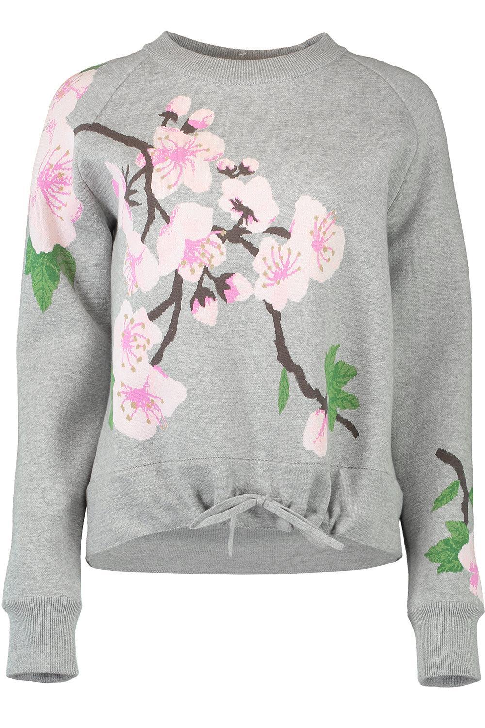 Cherry Blossom Drawstring Pullover