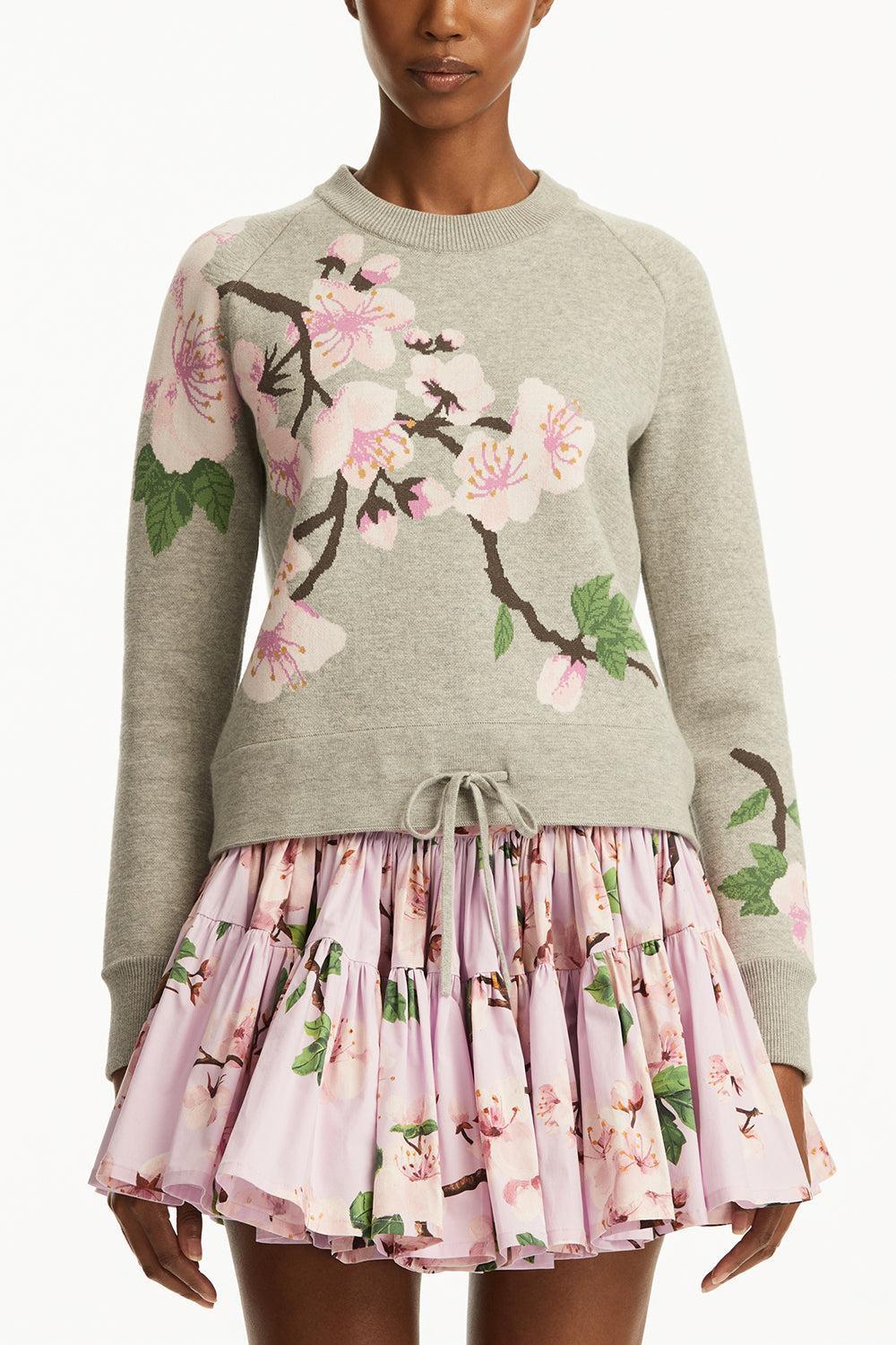 Cherry Blossom Drawstring Pullover - Image 2