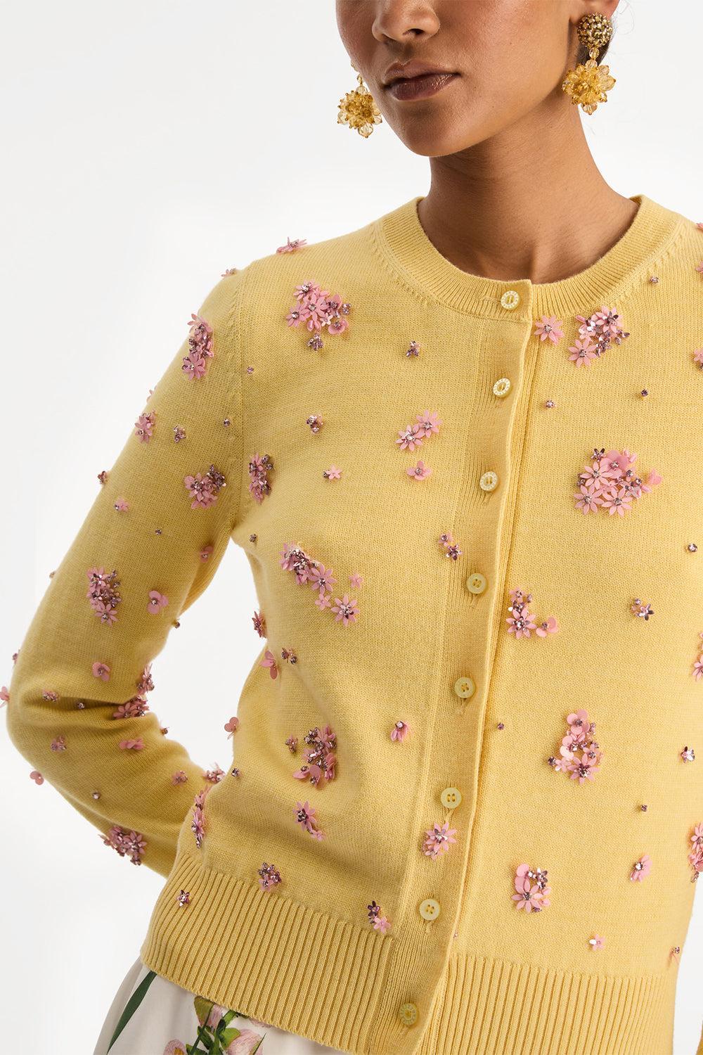 Crystal Cluster Embroidered Cardigan - Image 5