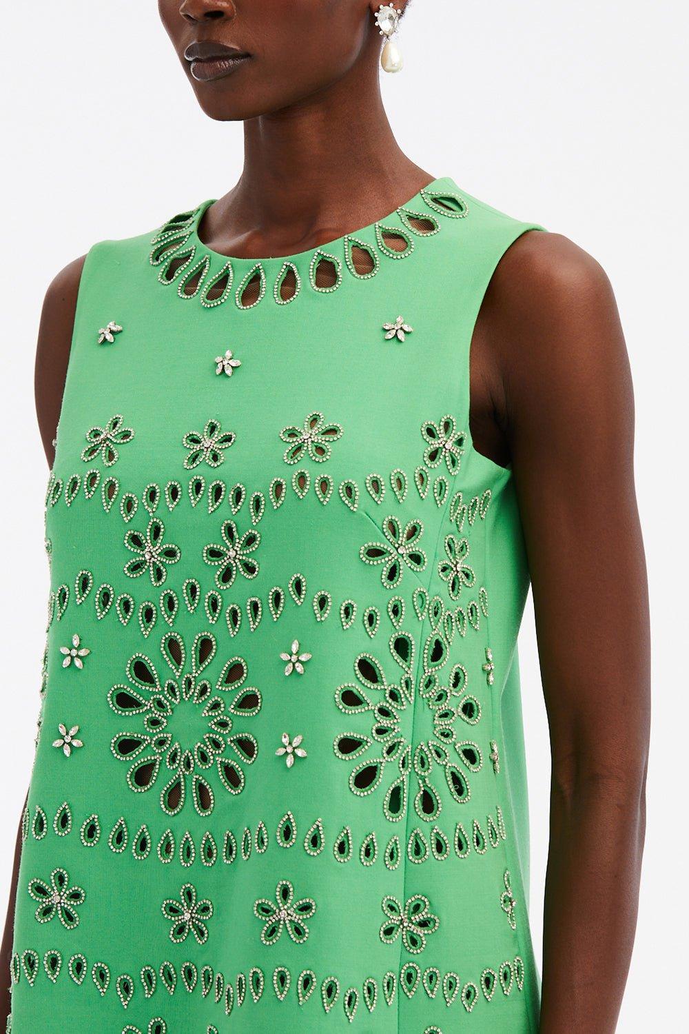 Crystal Eyelet Shift Dress - Image 3