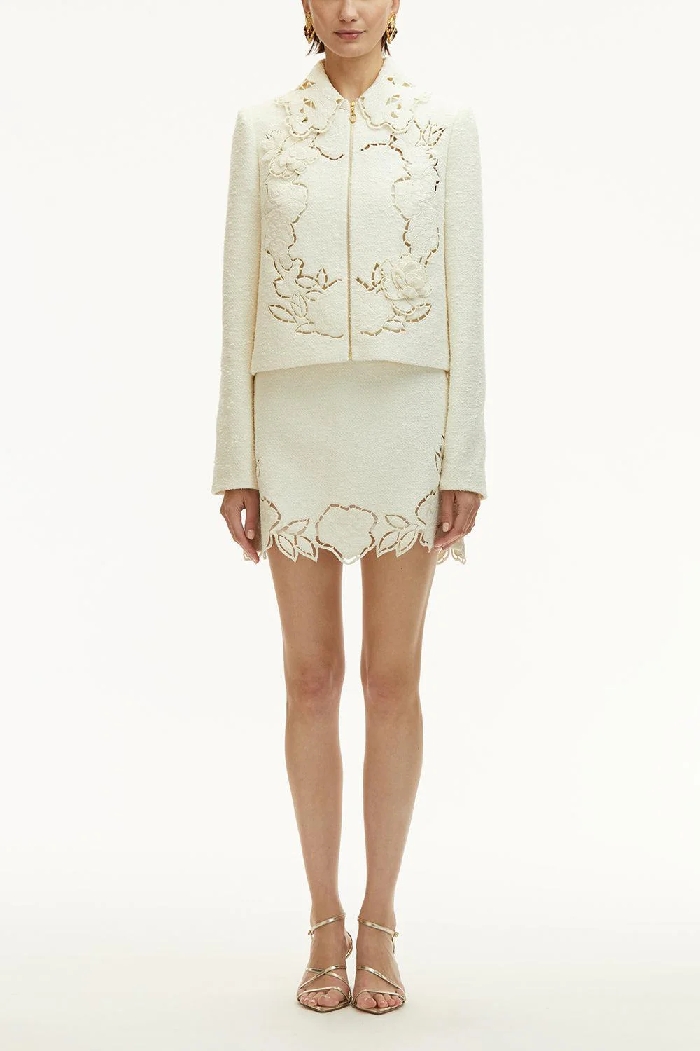 Cut Out Floral Mini Skirt - Image 2