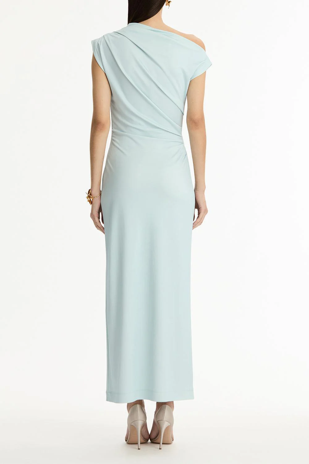 Cyclamen Drape Detail Dress - Image 5