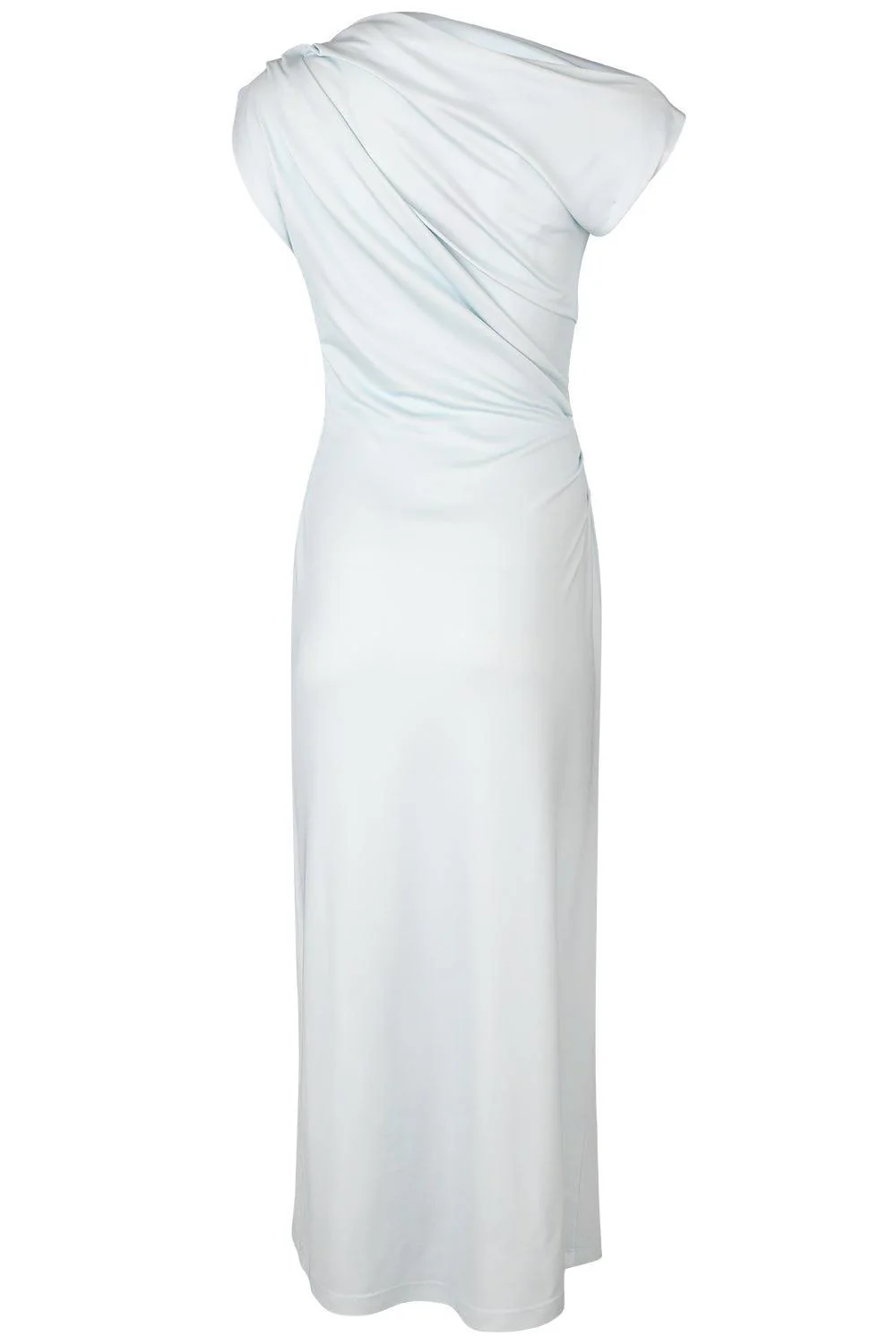 Cyclamen Drape Detail Dress - Image 6