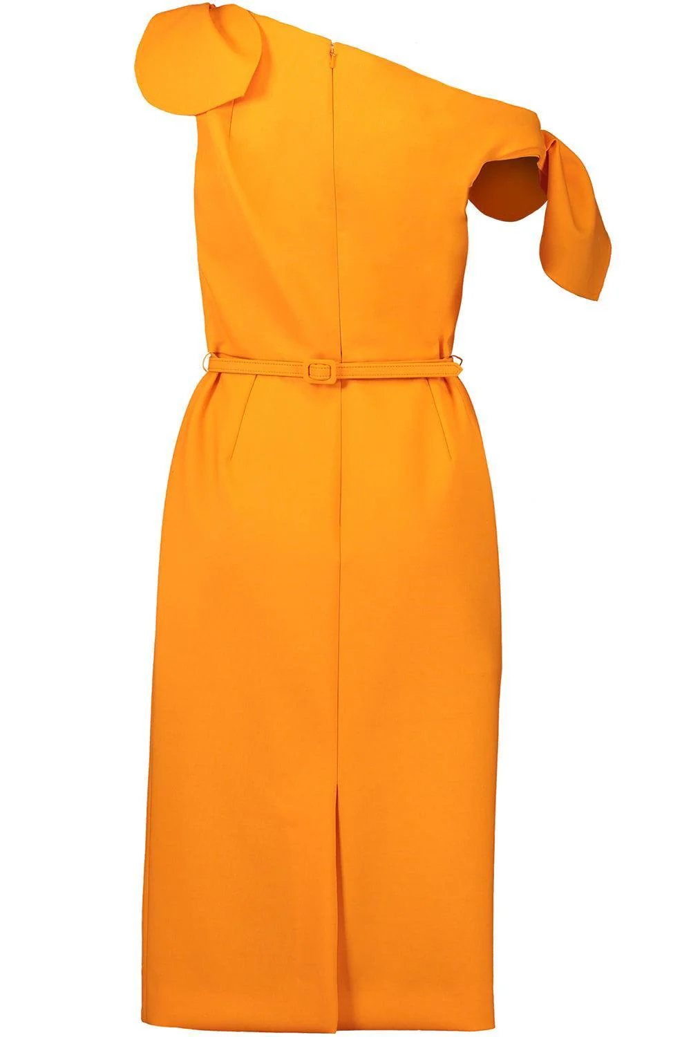 Drape Neck Detail Slit Dress - Image 6