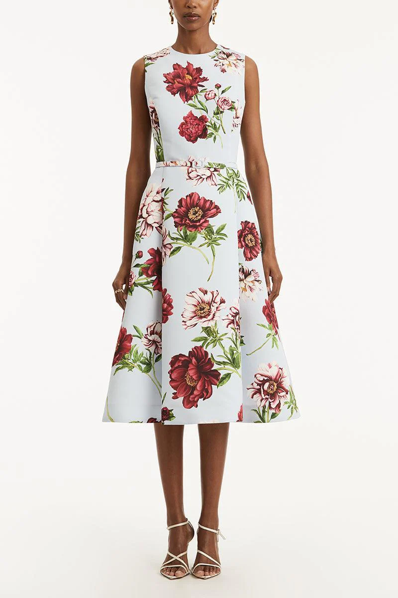 Peony Printed Day Dress - Image 2
