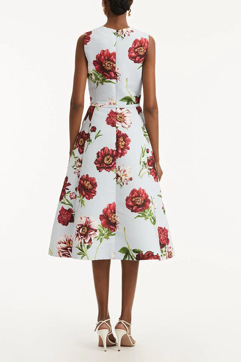 Peony Printed Day Dress - Image 5