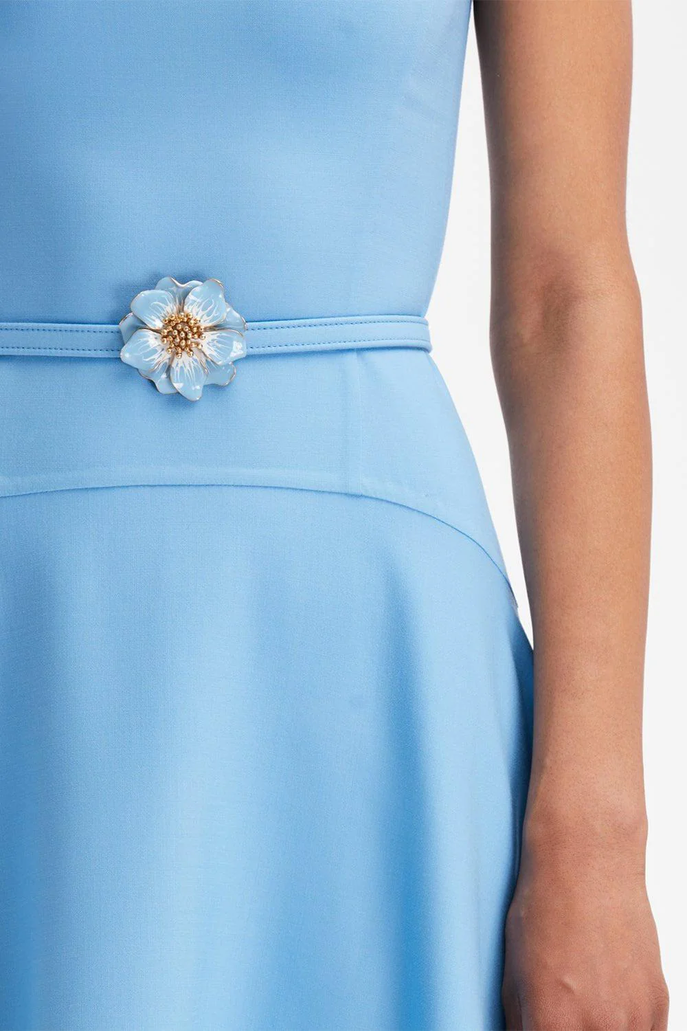 Floral Belt Maxi Dress - Image 3