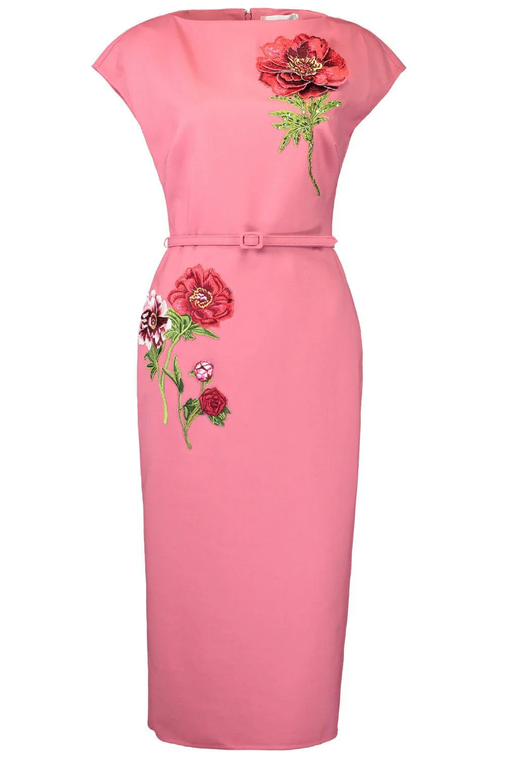 Floral Embroidered Cocktail Dress