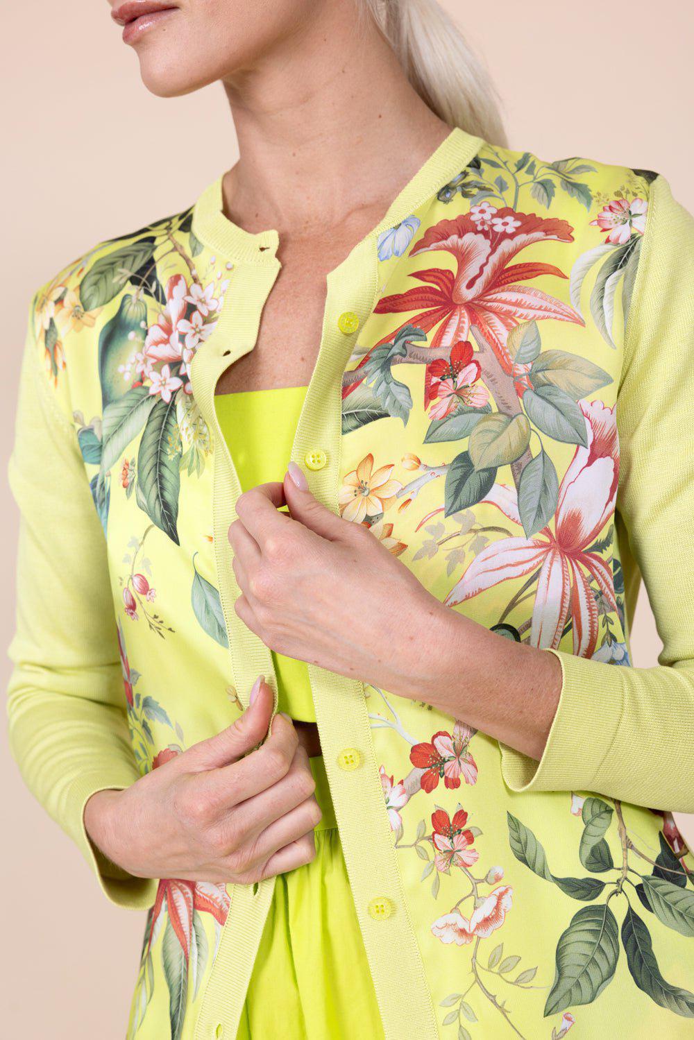 Floral Fauna Inset Cardigan - Image 3
