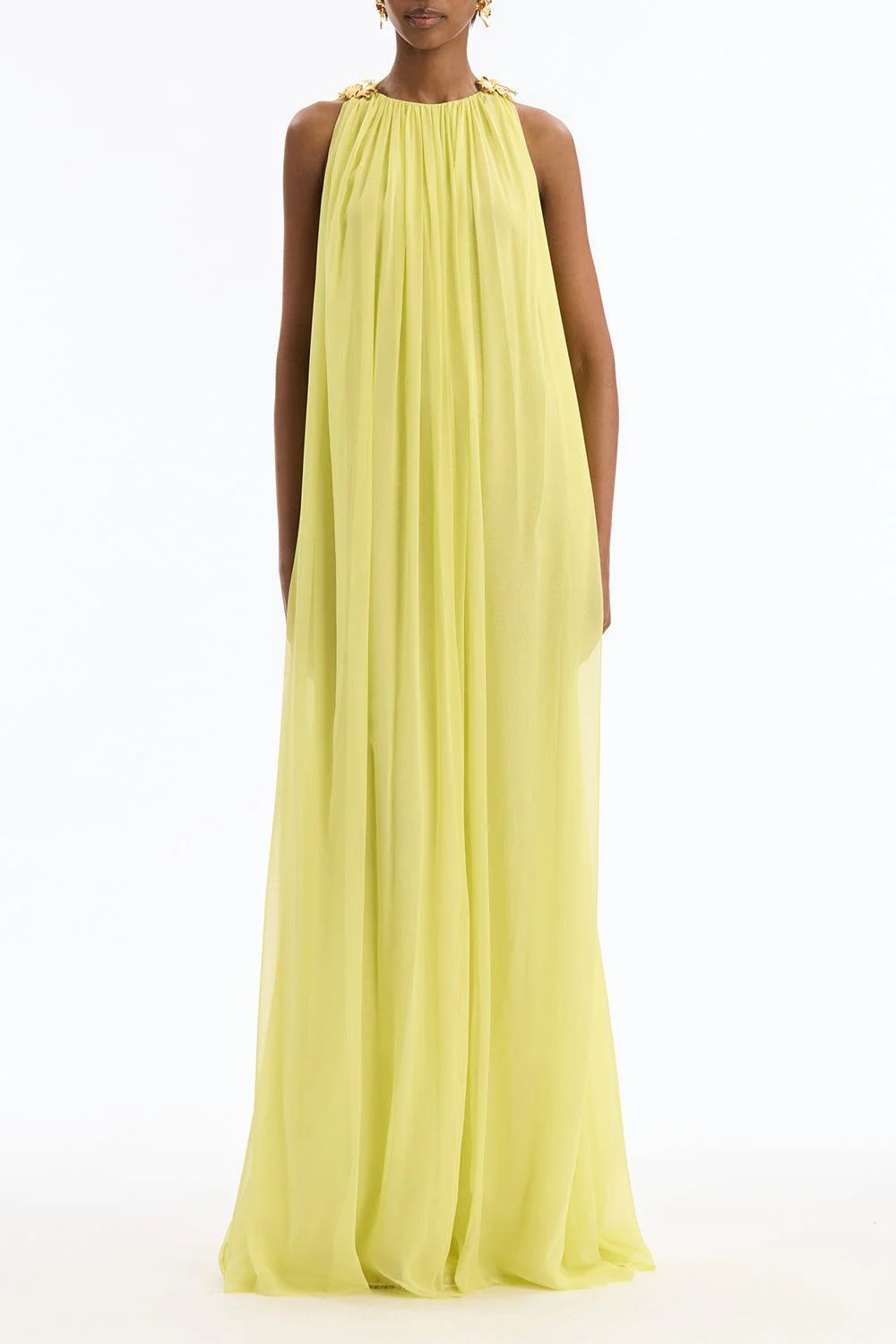 Floral Shoulder Sleeveless Caftan - Image 2