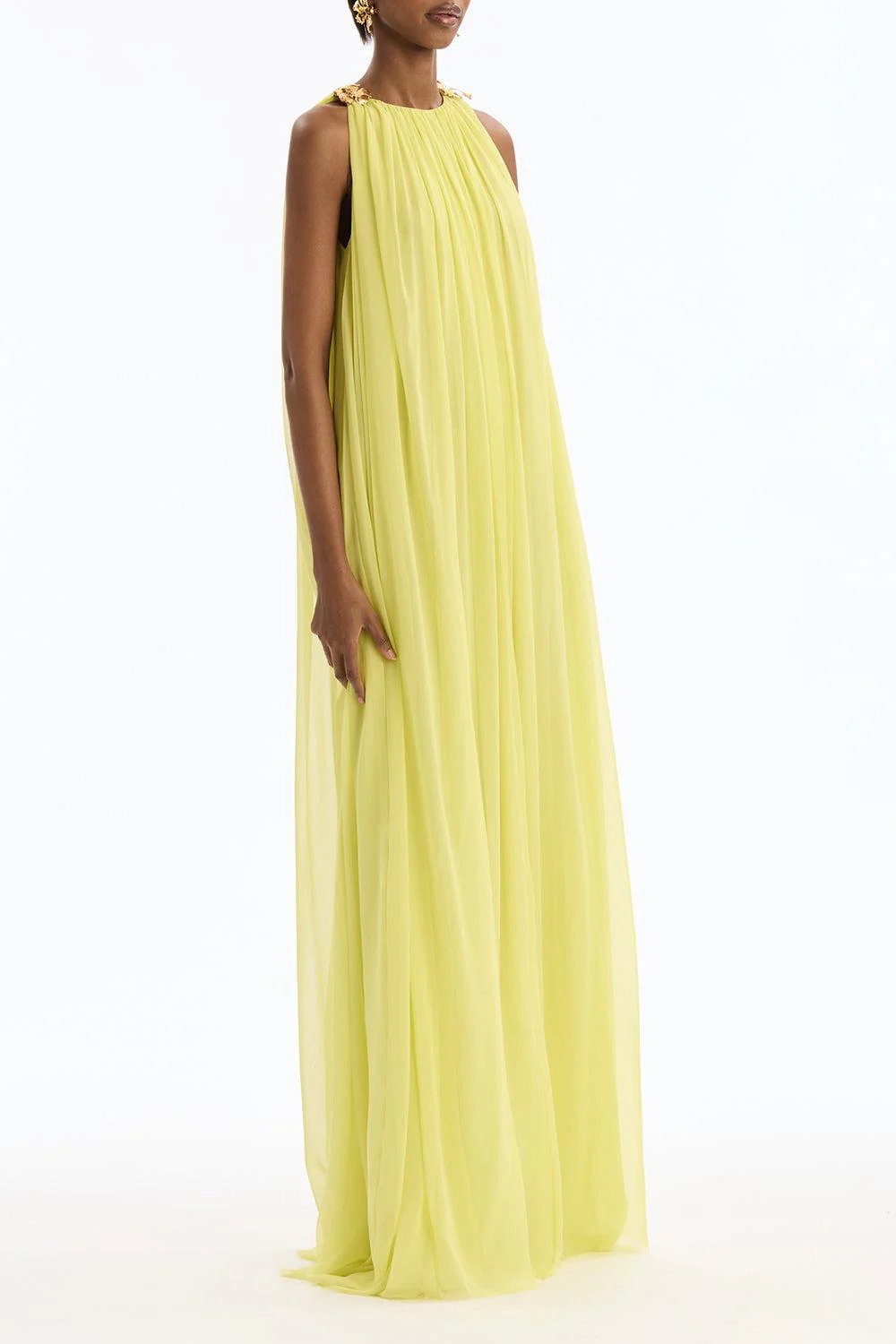 Floral Shoulder Sleeveless Caftan - Image 5