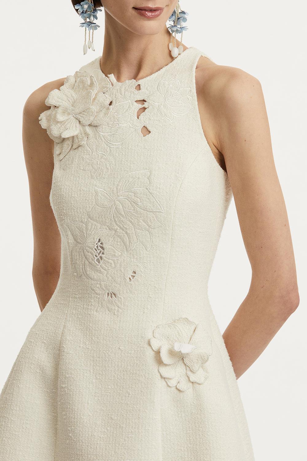Floral Sleeveless Cocktail Dress - Image 4