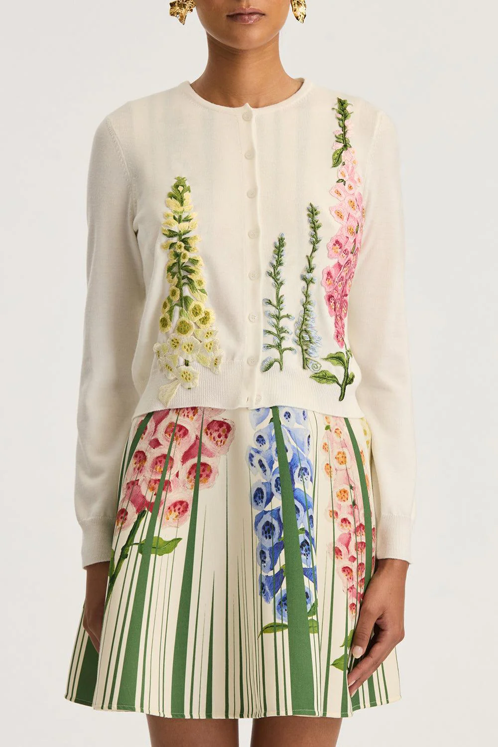 Foxgloves Embroidered Cardigan - Image 3