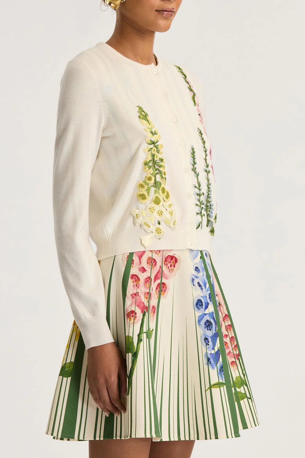 Foxgloves Embroidered Cardigan - Image 4