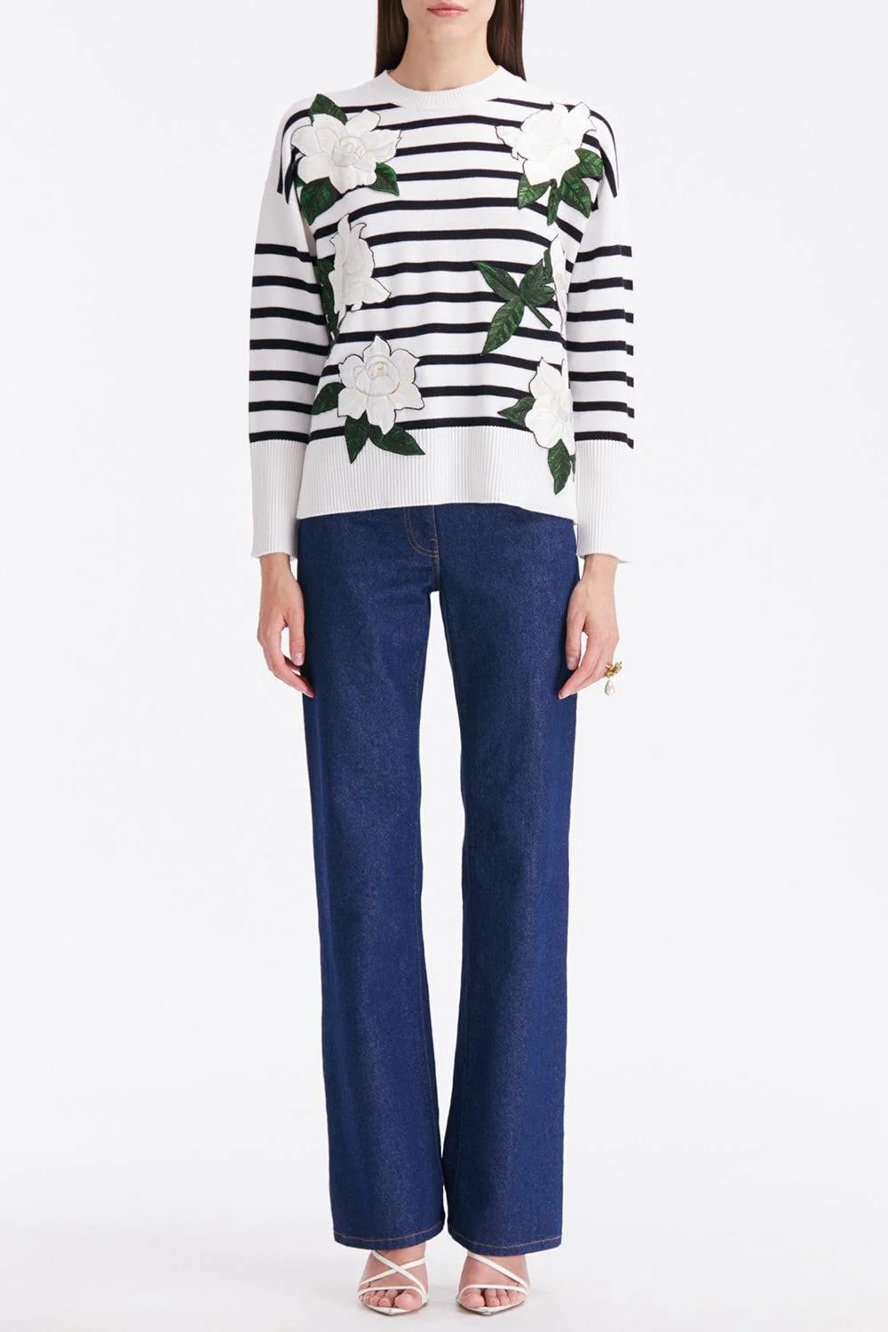 Gardenia Striped Threadwork Jumper - Image 2