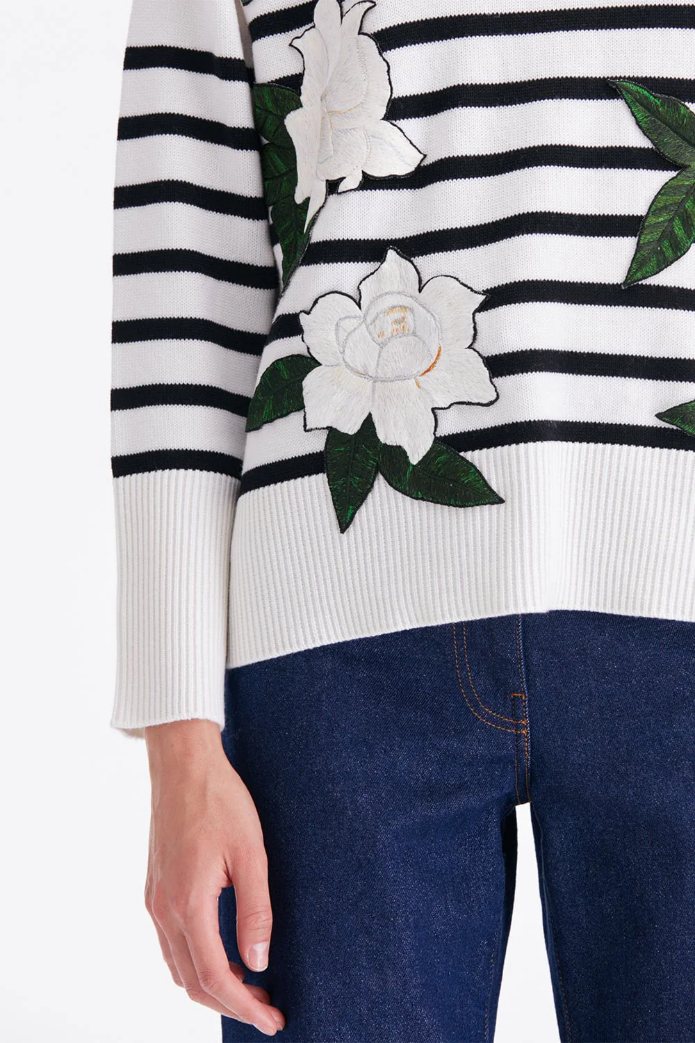 Gardenia Striped Threadwork Jumper - Image 3