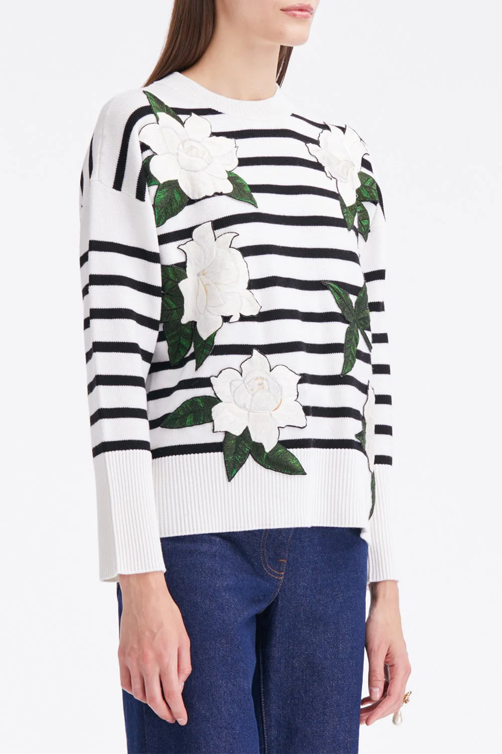 Gardenia Striped Threadwork Jumper - Image 4