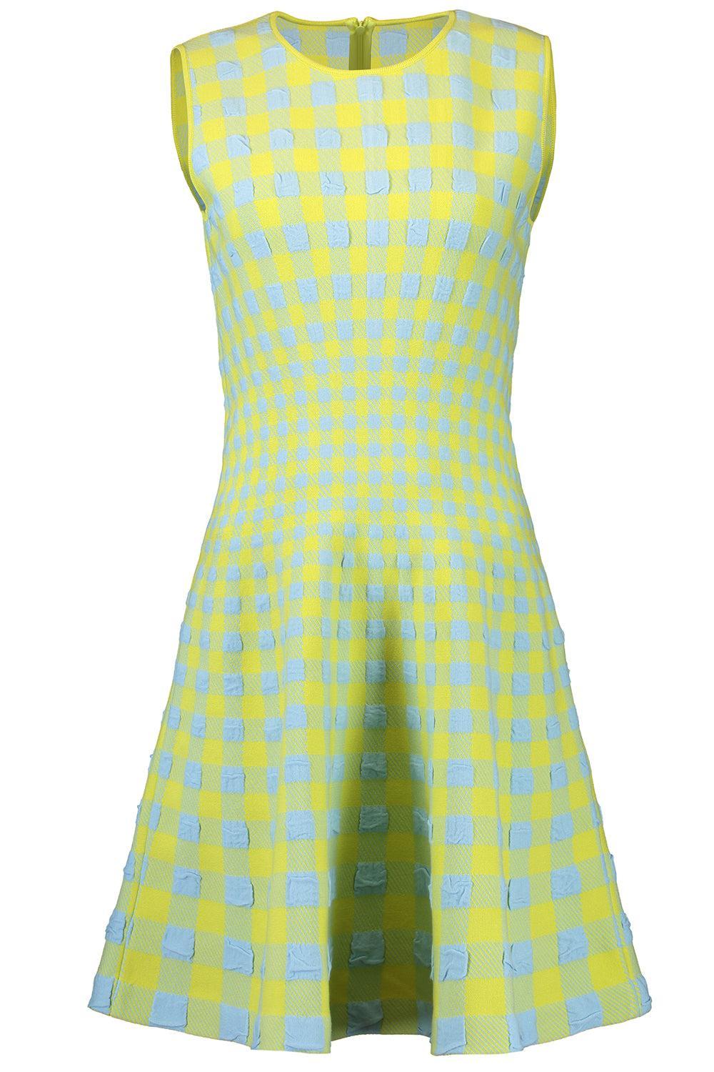 Gingham Fit And Flare Dress