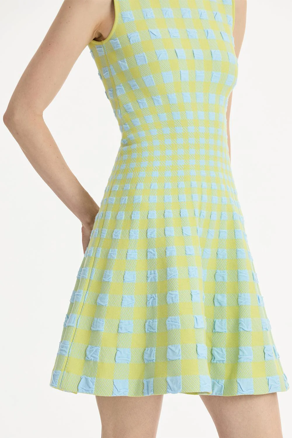 Gingham Fit And Flare Dress - Image 4