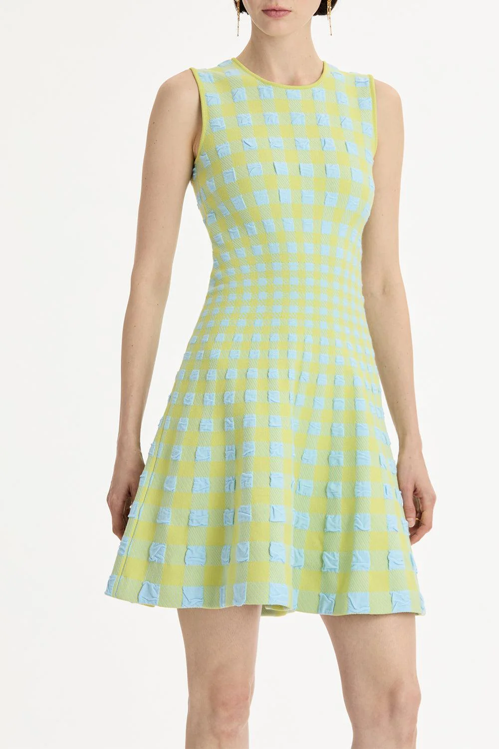 Gingham Fit And Flare Dress - Image 5