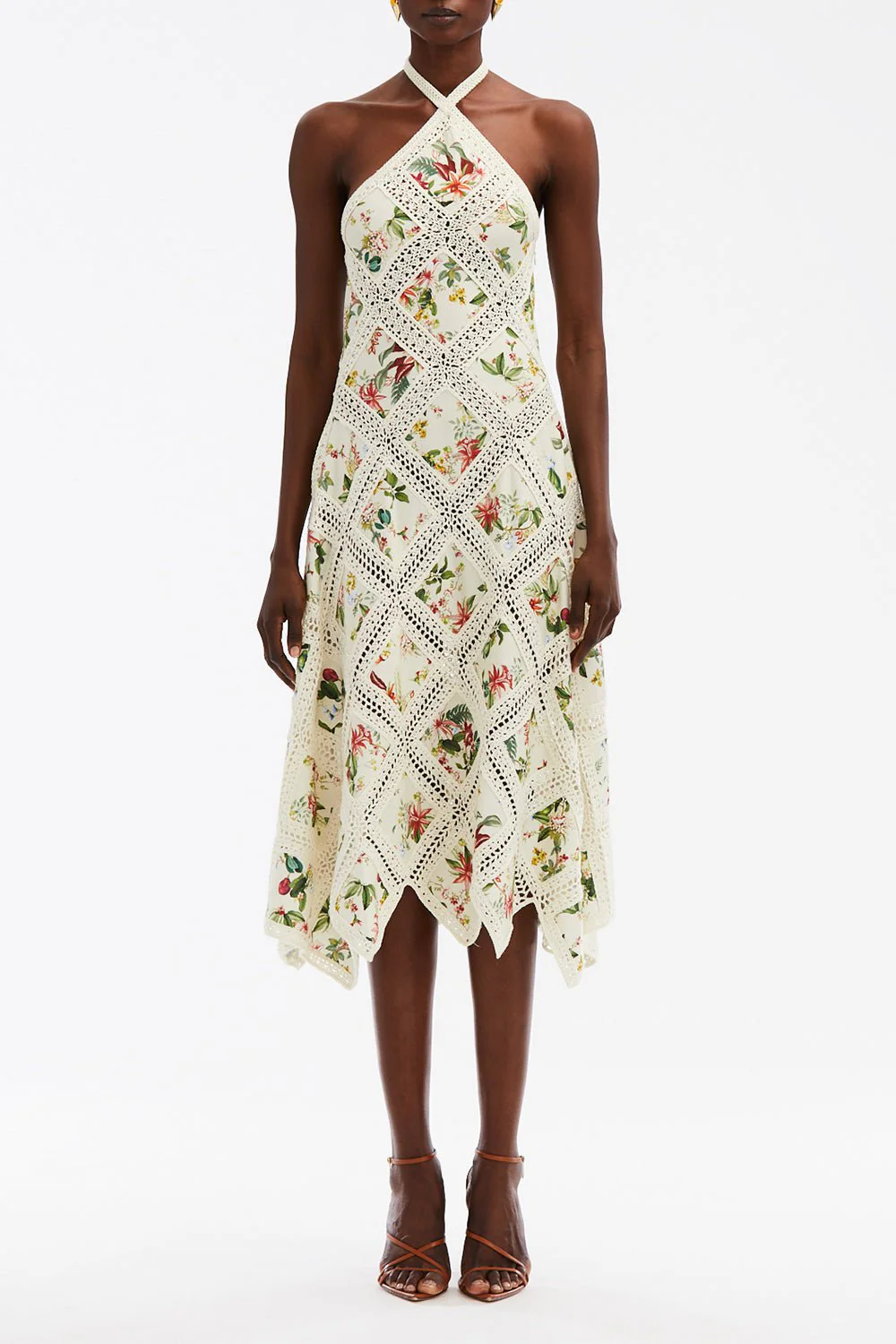 Halter Floral Midi Dress - Image 2
